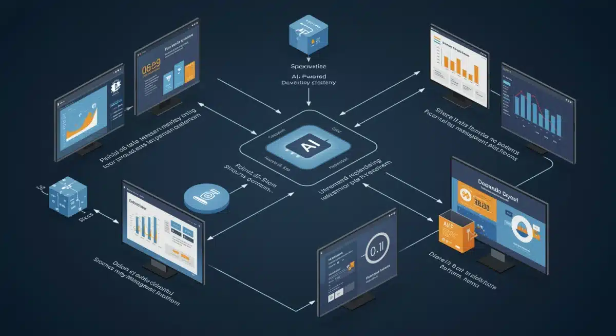 Data flow in AI-powered inventory management system
