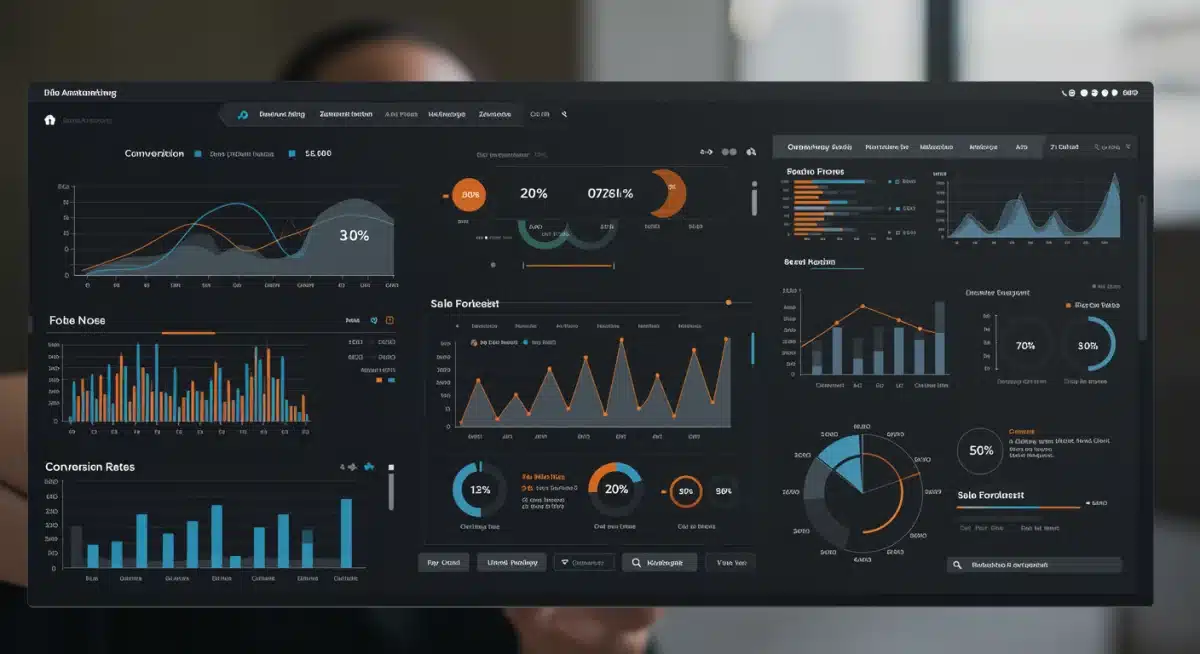 AI analytics dashboard showing real-time retail performance metrics