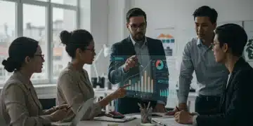 Business team analyzing customer retention strategies post-pandemic