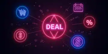 Illustration of combined deal alerts leading to significant savings in 2025.