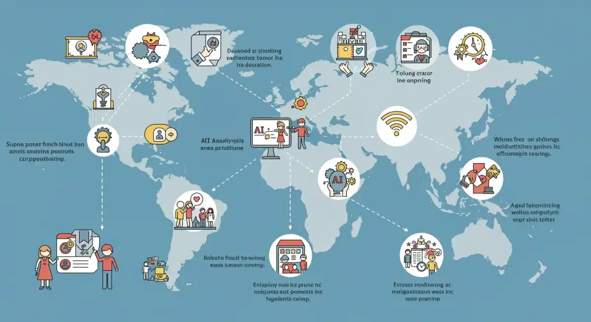 Infographic illustrating a customer journey map with strategic points for personalized promotion integration and data utilization.