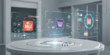 Futuristic interface showing AI-driven personalized shopping deals