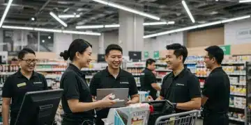 Navigating Retail Labor Shortages: Innovative Staffing Solutions for 2025 Diverse retail team collaborating in a modern store, embodying innovative staffing solutions