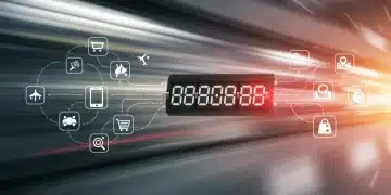 Digital clock counting down with icons of tech, fashion, and travel deals, symbolizing time-sensitive offers.